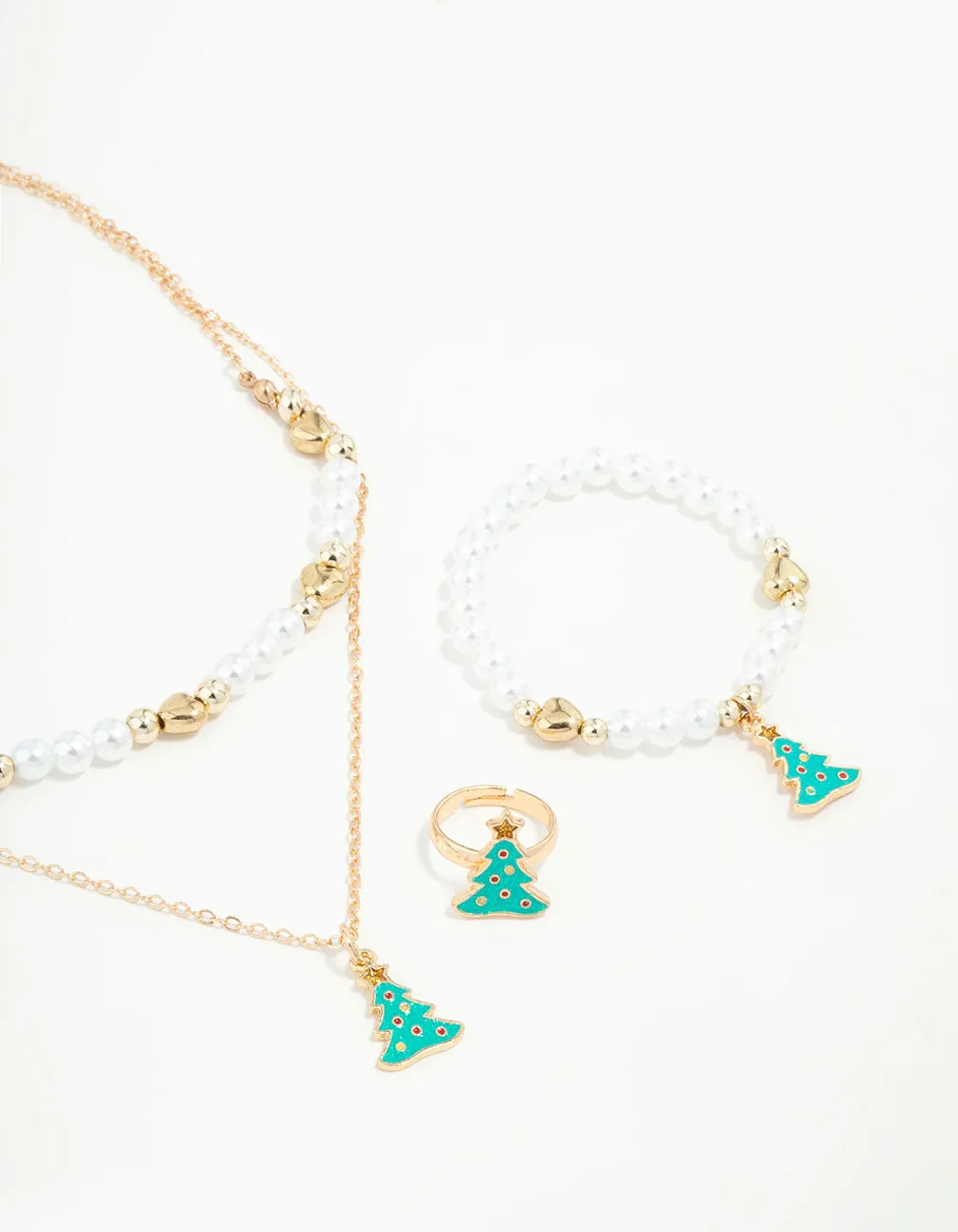 Kids Gold Christmas Tree Set