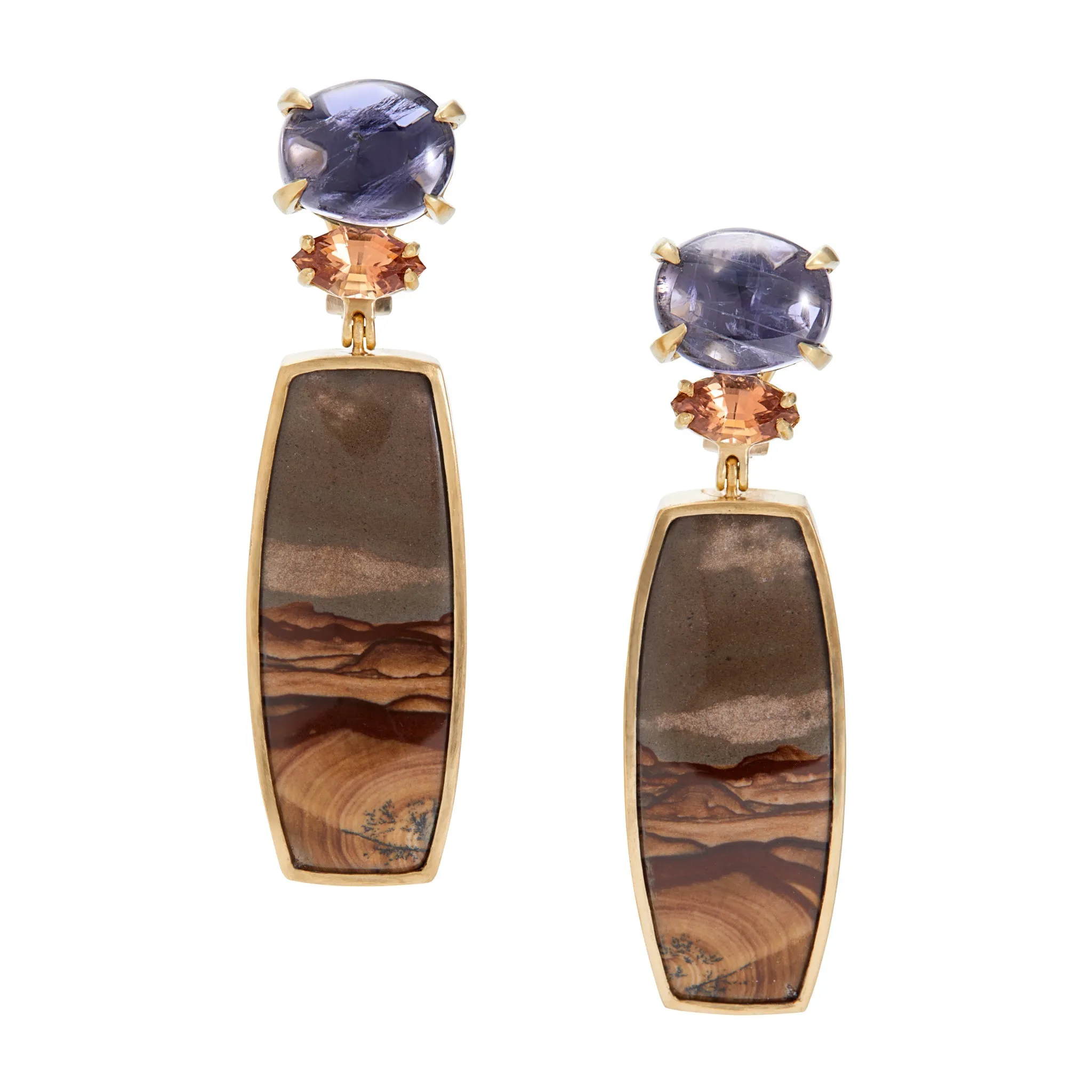 Landscape: Mountain, Panorama Earrings