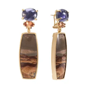 Landscape: Mountain, Panorama Earrings