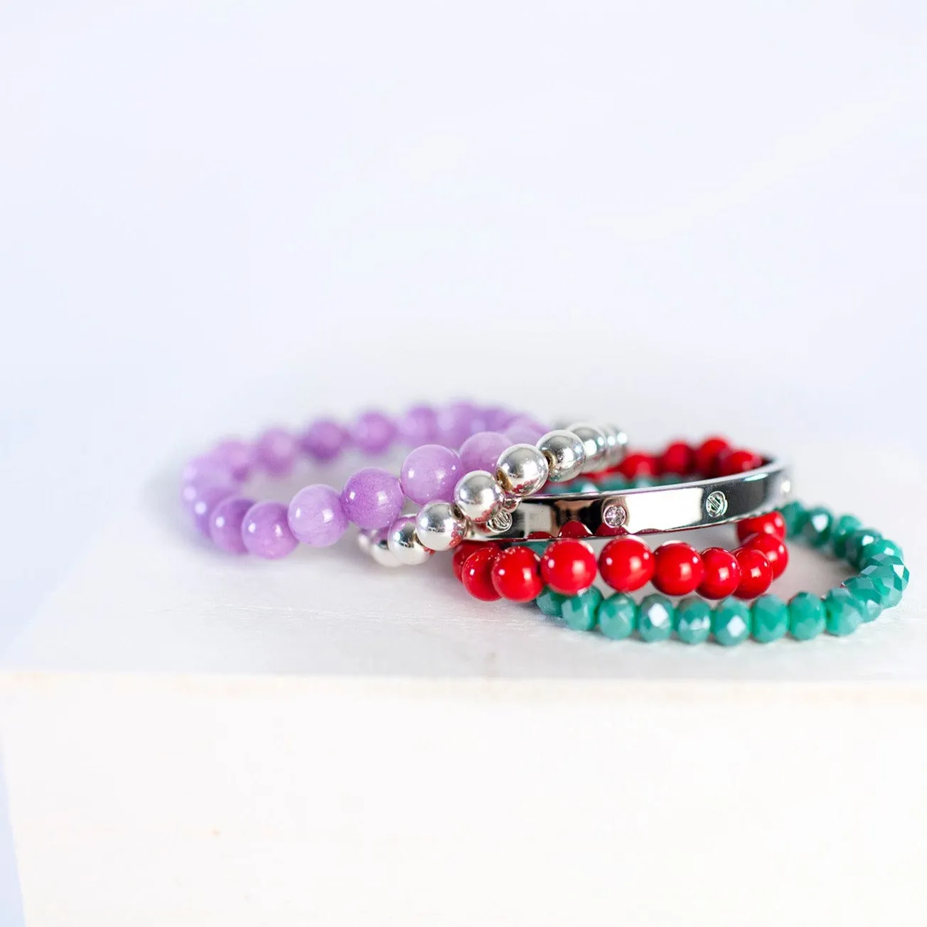 Lavender Jade 10mm Bracelet