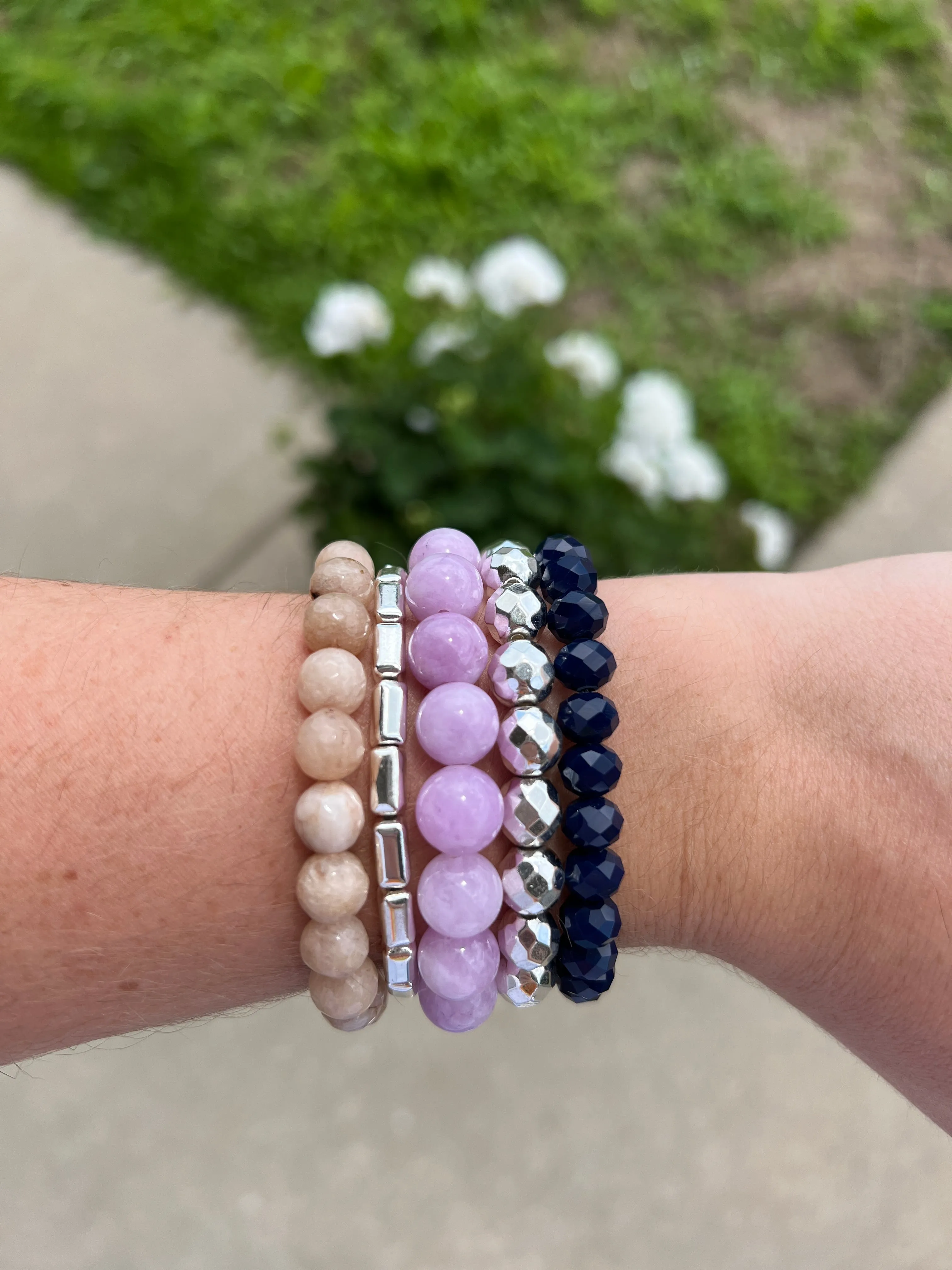 Lavender Jade 10mm Bracelet