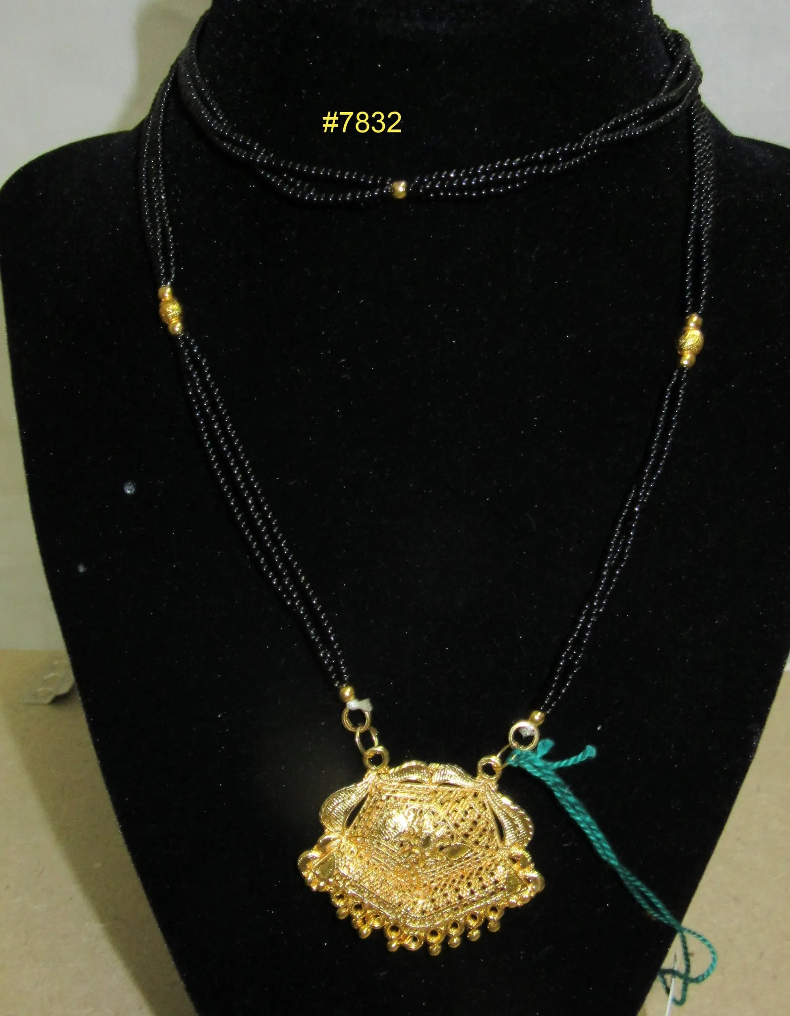 Mangal Sutra 7832  Indian Meenakari Mangalsutra Necklace Shieno Sarees
