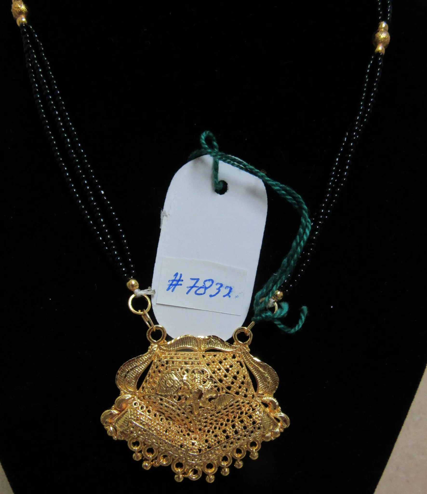 Mangal Sutra 7832  Indian Meenakari Mangalsutra Necklace Shieno Sarees