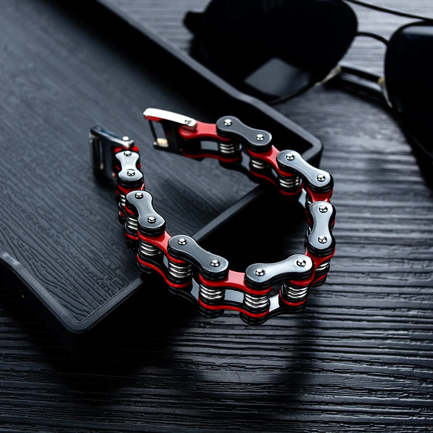 Men's Fashion Big Harley Bike Bracelet
