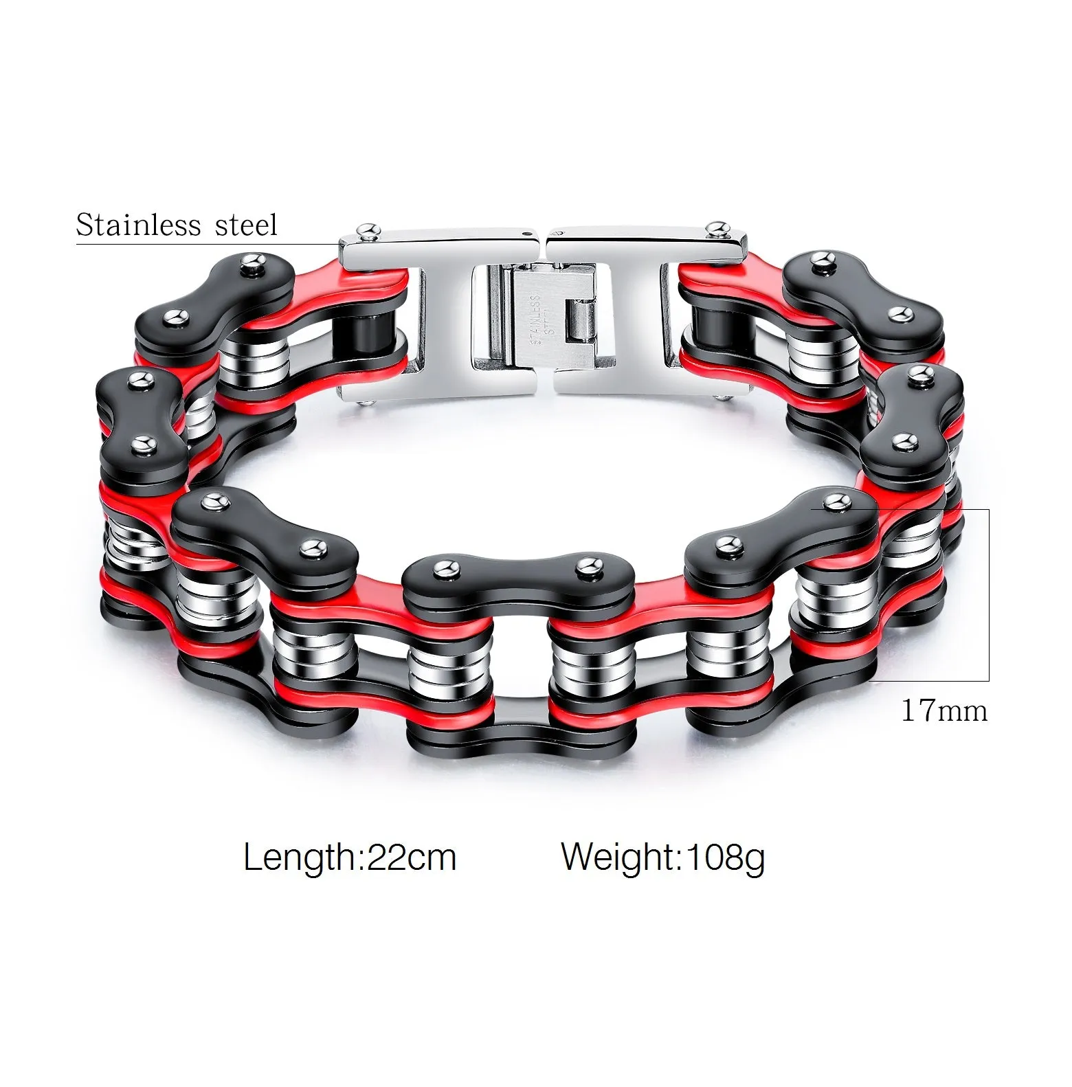 Men's Fashion Big Harley Bike Bracelet