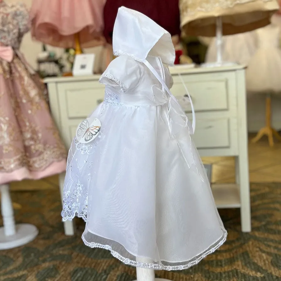 Miabella's Baptism Dress & Hat