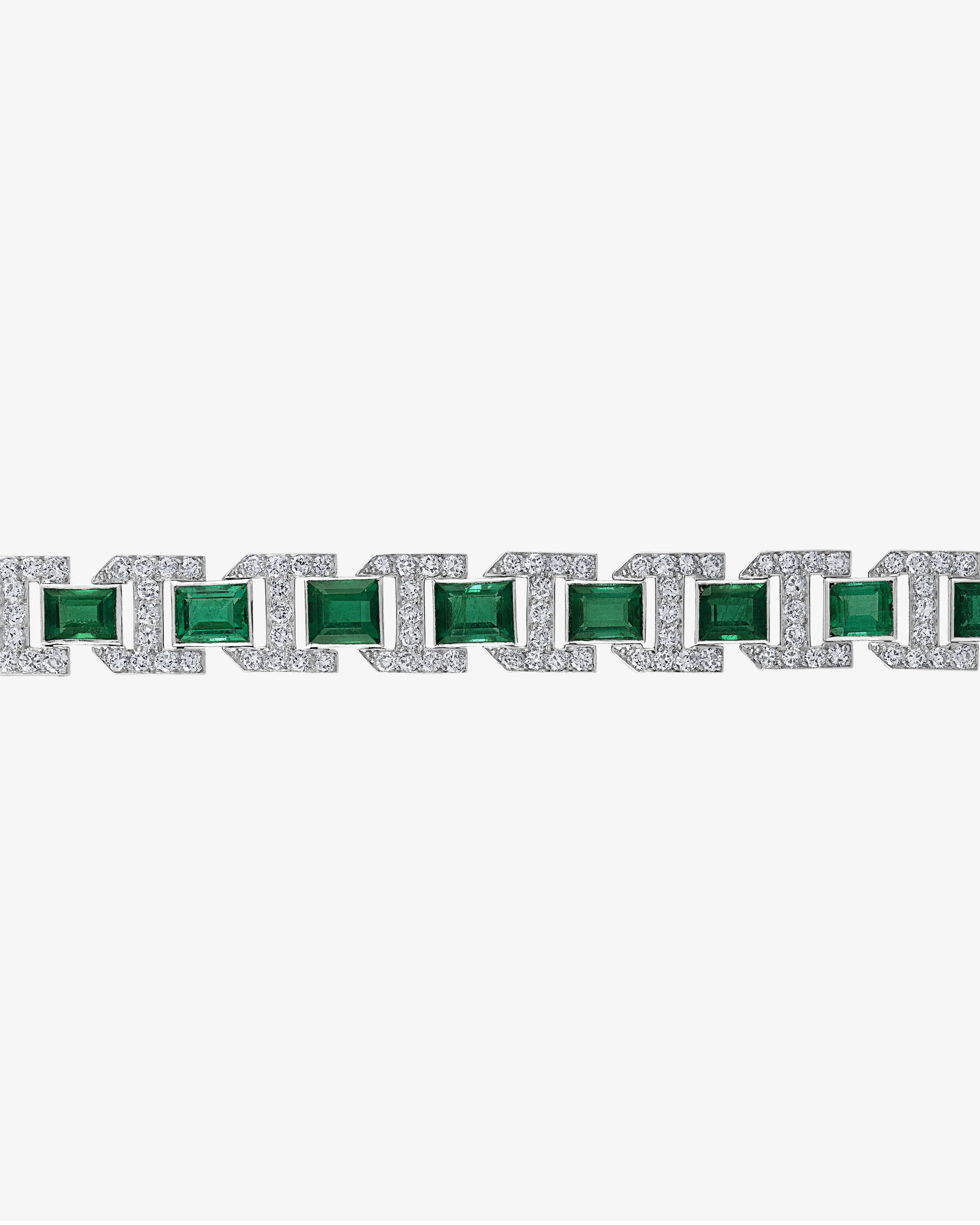 Mindi Mond - Women's Emerald Diamond Bracelet - (Emerald)