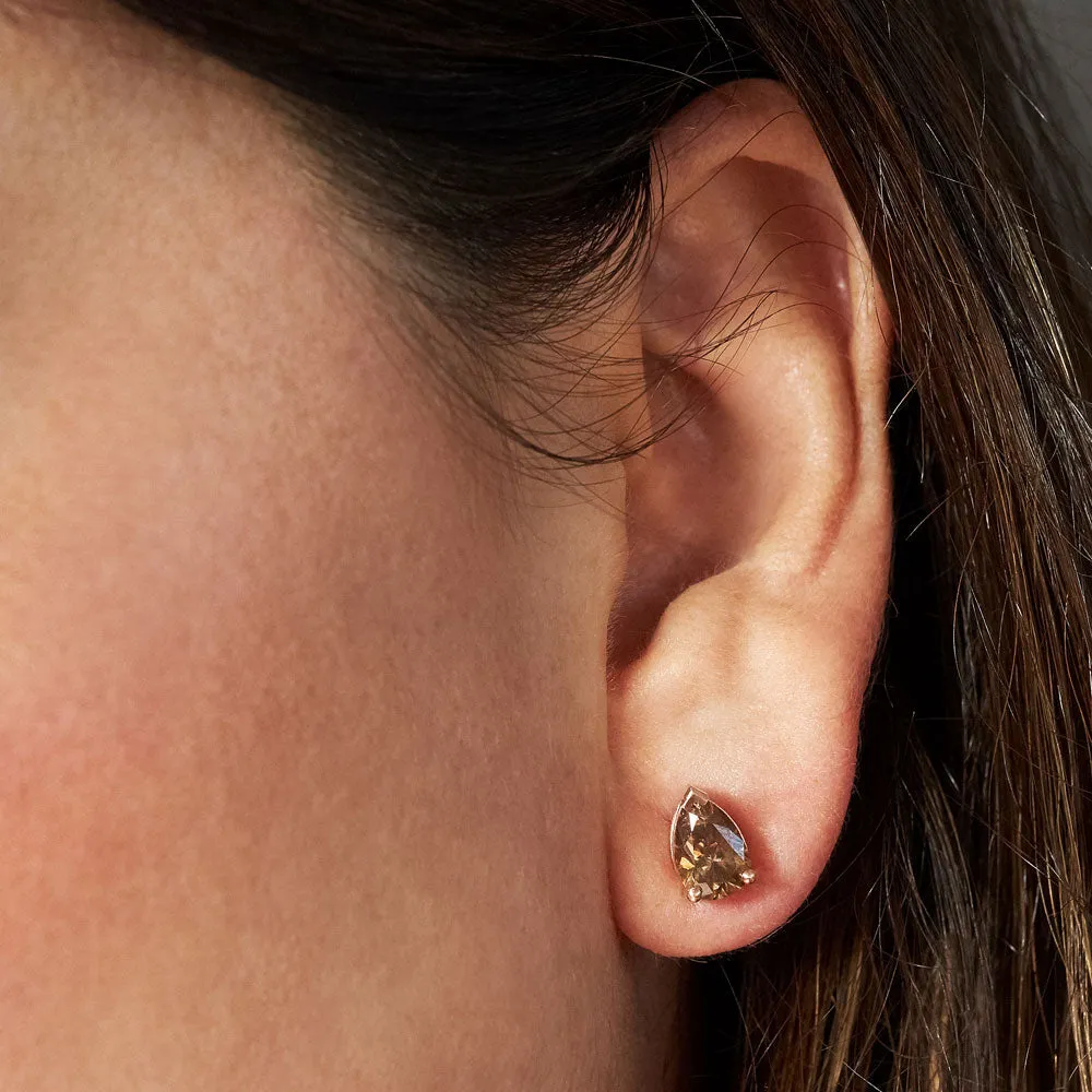 Mix Match Champagne Diamond Earrings