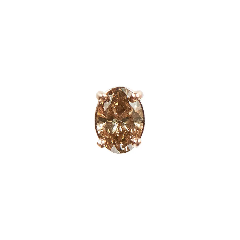Mix Match Champagne Diamond Earrings