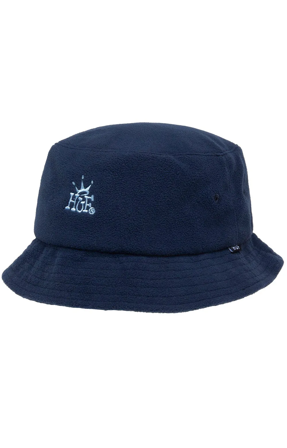 Navy Crown Fleece Bucket Hat by Huf