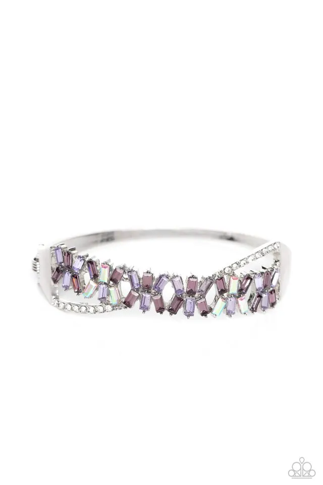 Paparazzi Bracelet ~ Timeless Trifecta - Purple