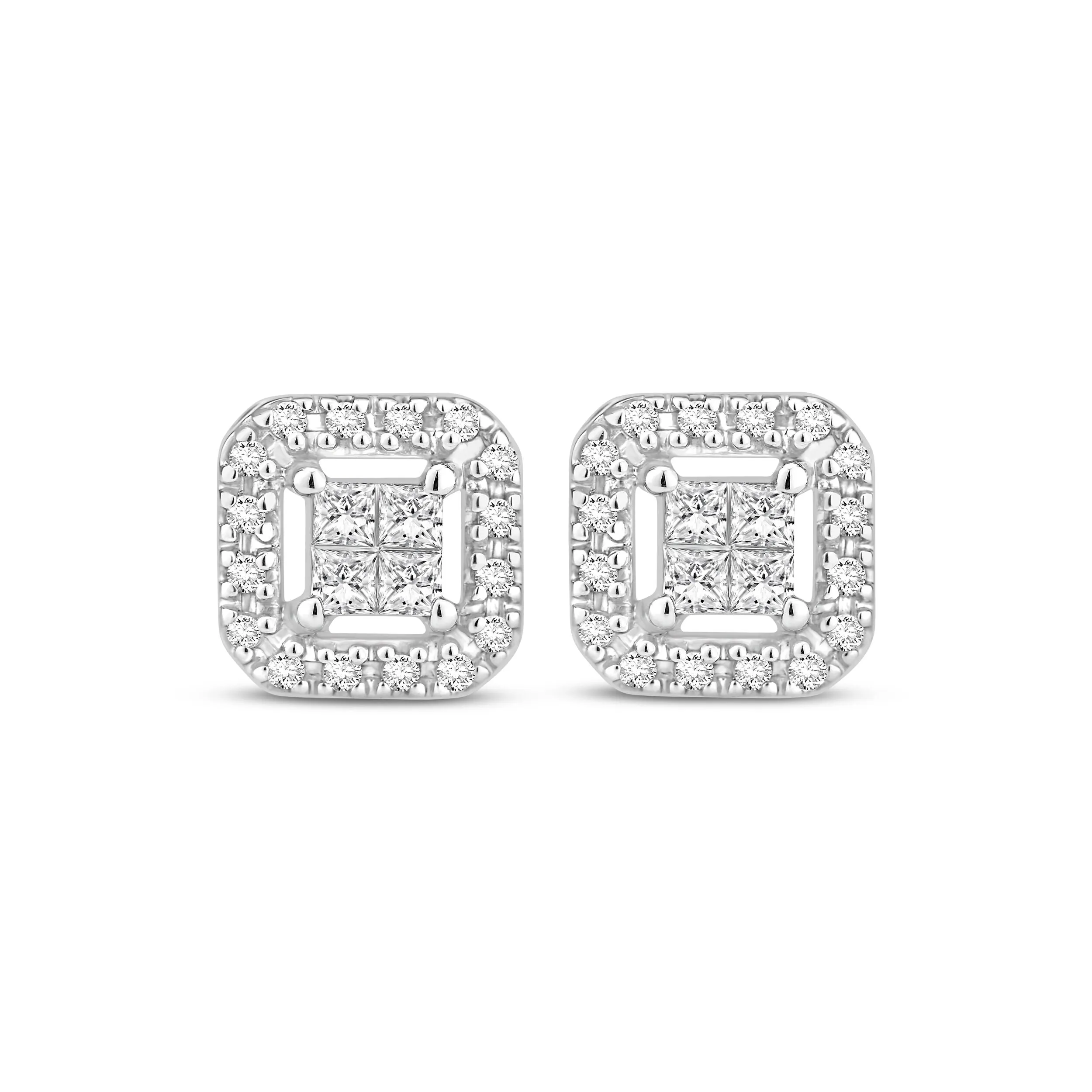 Pre-Owned Kay 1ct Diamond Earrings in 10k White Gold