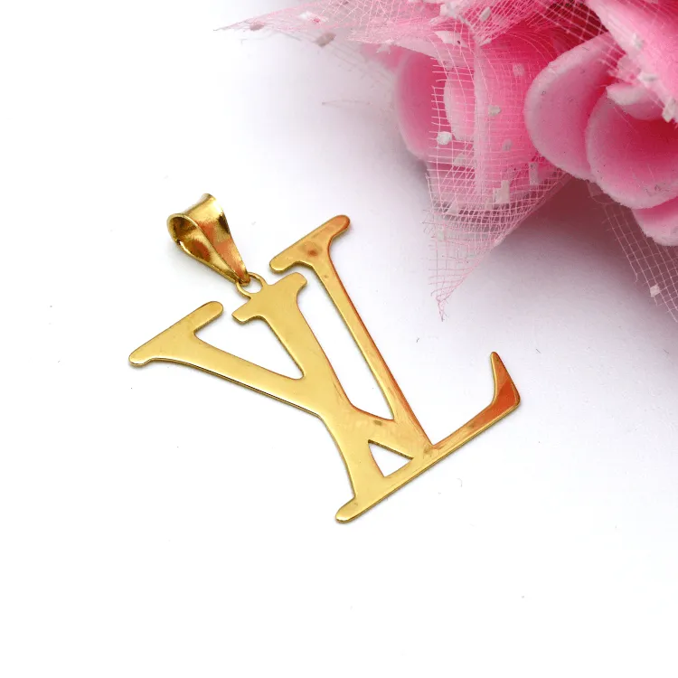 Real Gold GZLV Plain Luxury Flat Pendant 0171/3KU P 1821