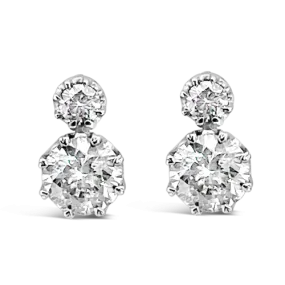 Round Diamond Earrings