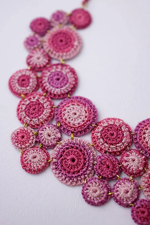 Samoolam Handmade Kai Necklace Pink