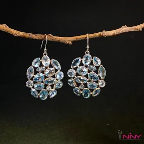School of Blue Topaz Earrings