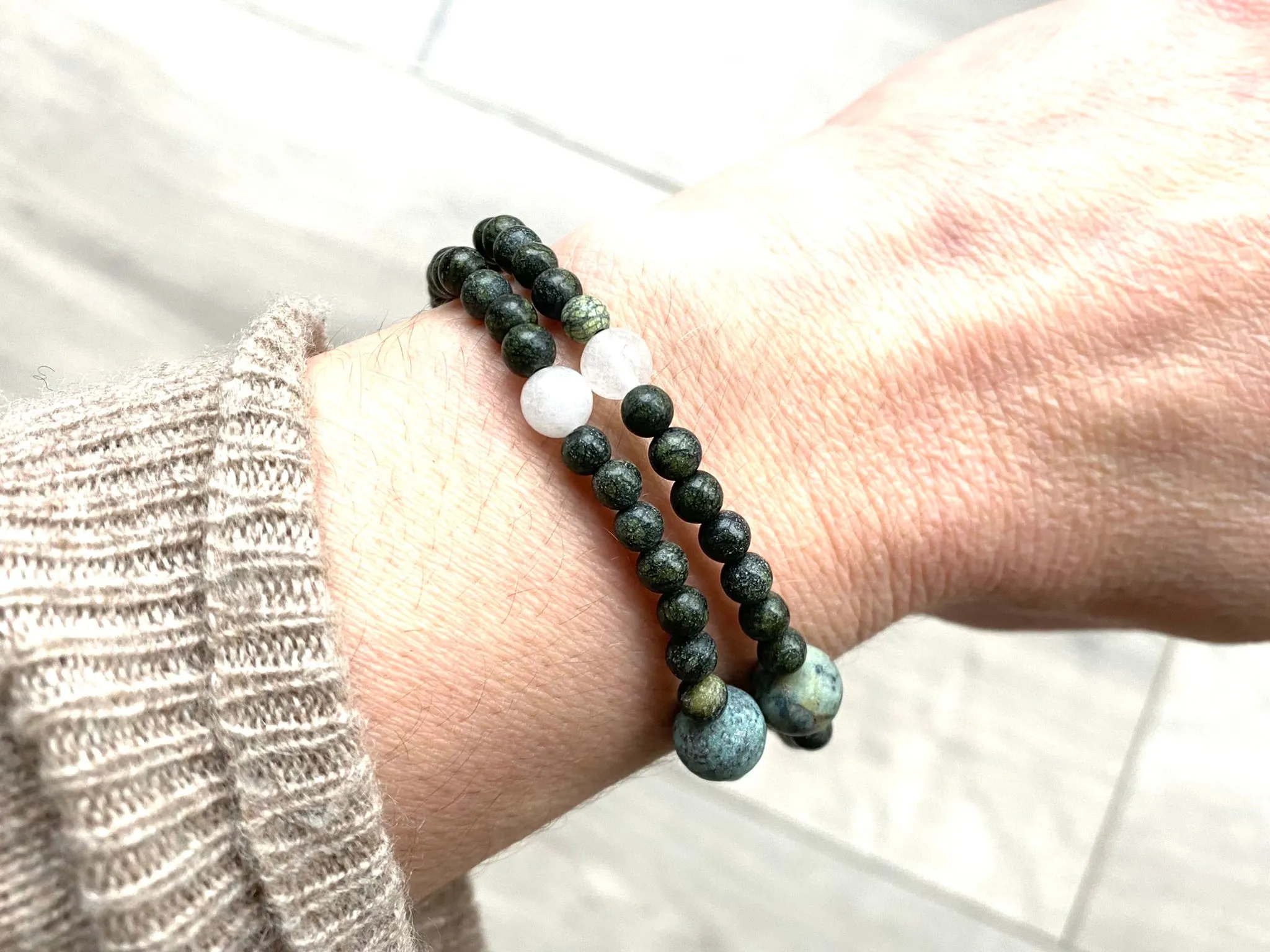 Serpentine Crystal - Mini Bracelet