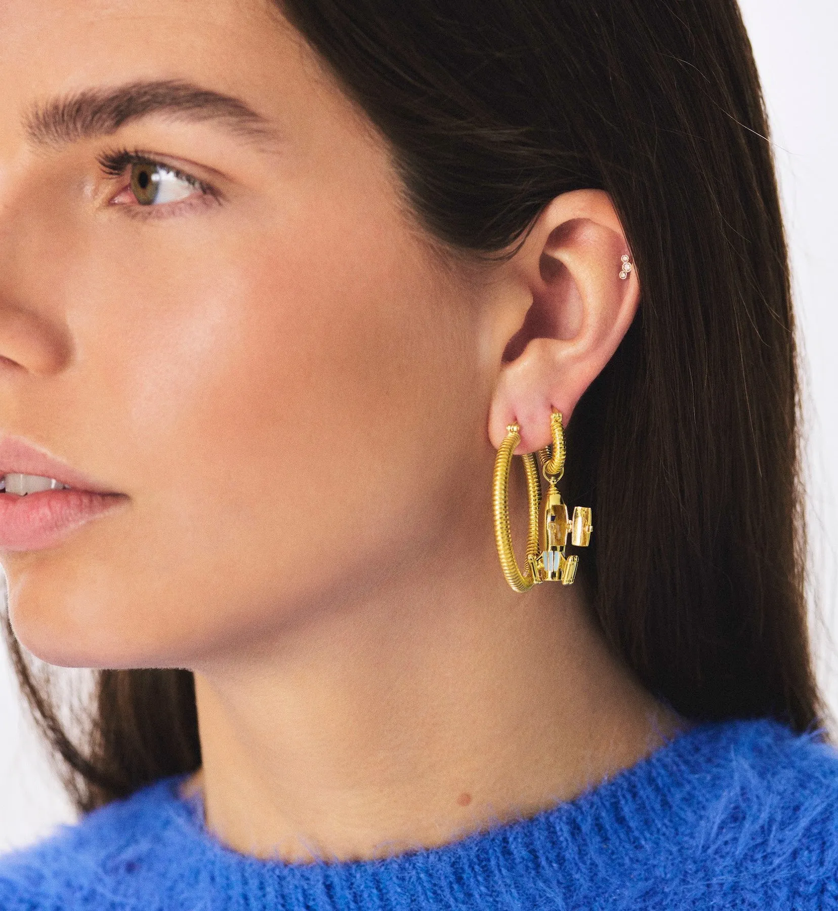 Small Spiral Hoop Earrings