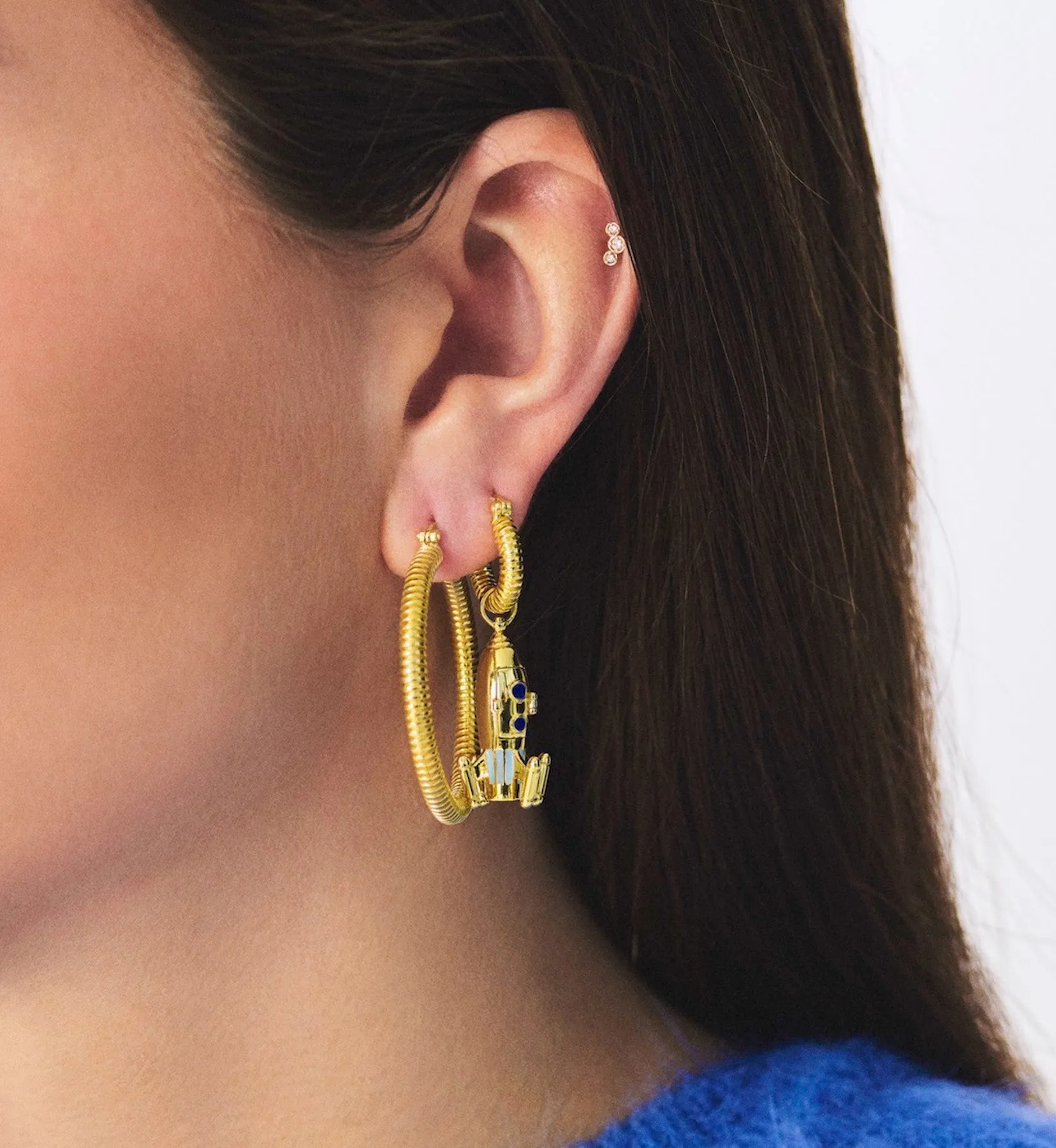 Small Spiral Hoop Earrings