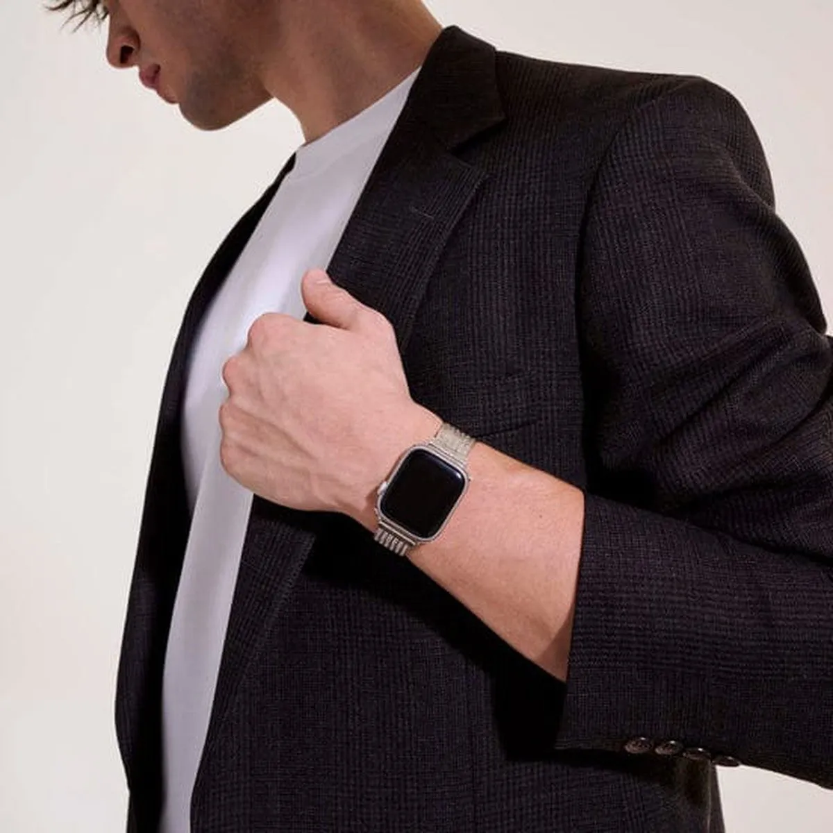 Smart Watch Strap, Sterling Silver, 18MM - WB98652