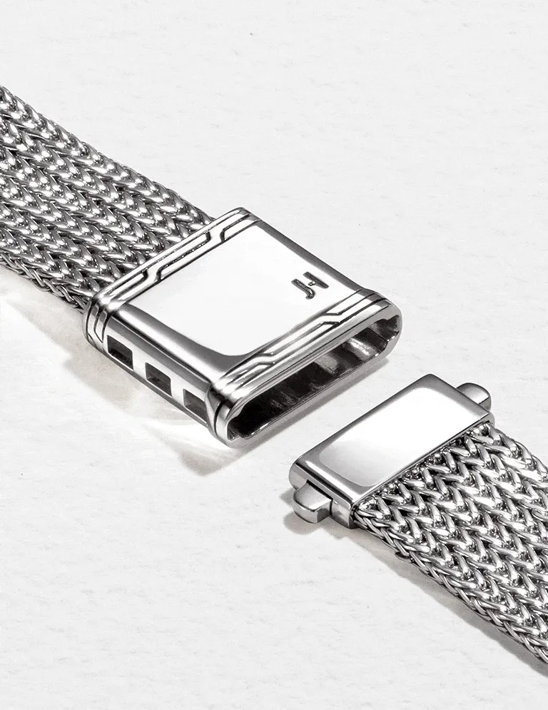 Smart Watch Strap, Sterling Silver, 18MM - WB98652