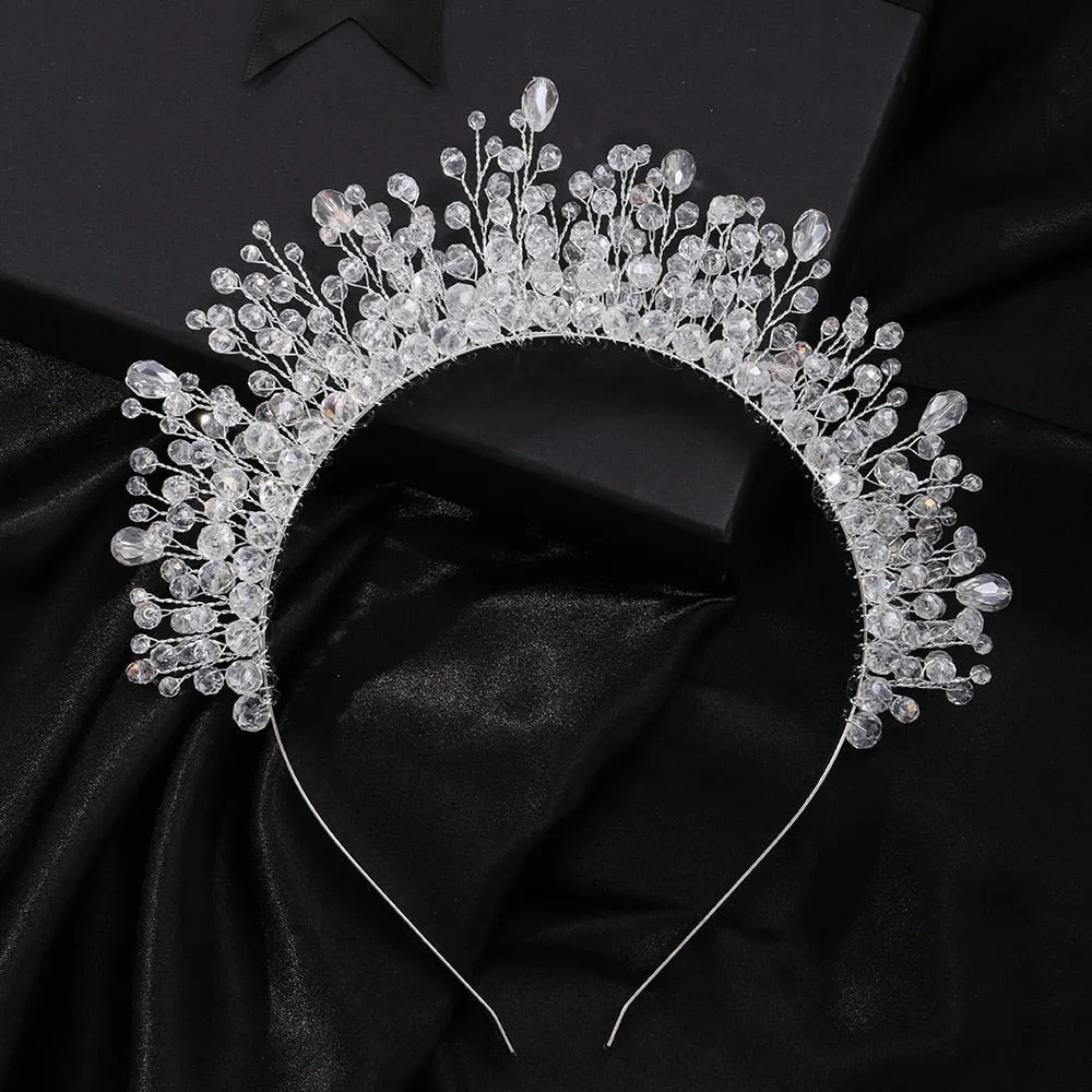 TEEK - Crystal Bejeweled Crown Headband
