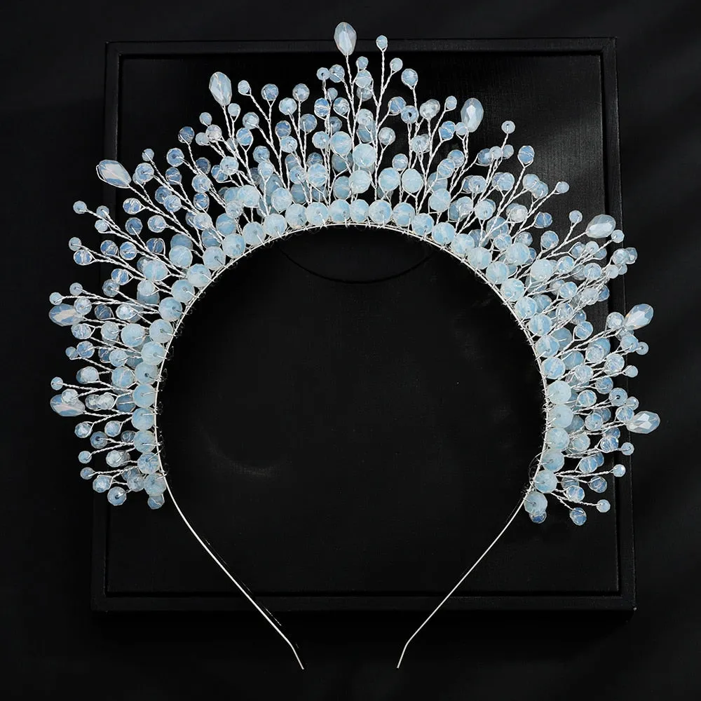 TEEK - Crystal Bejeweled Crown Headband