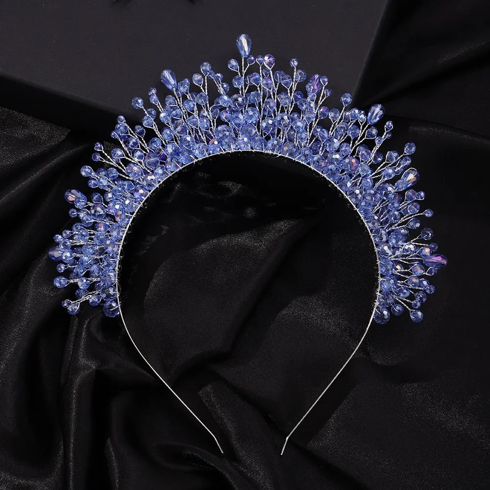 TEEK - Crystal Bejeweled Crown Headband