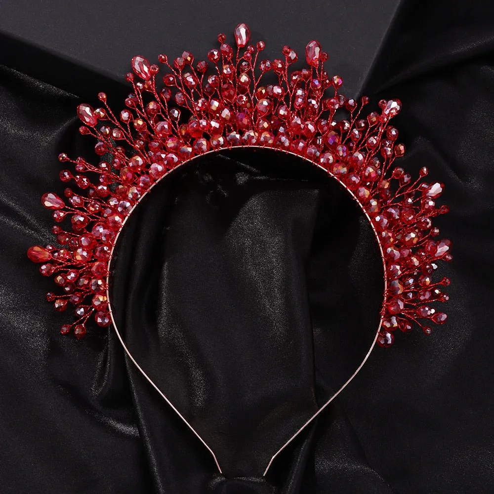 TEEK - Crystal Bejeweled Crown Headband