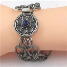 Triple Strand Silver Chain Bracelet