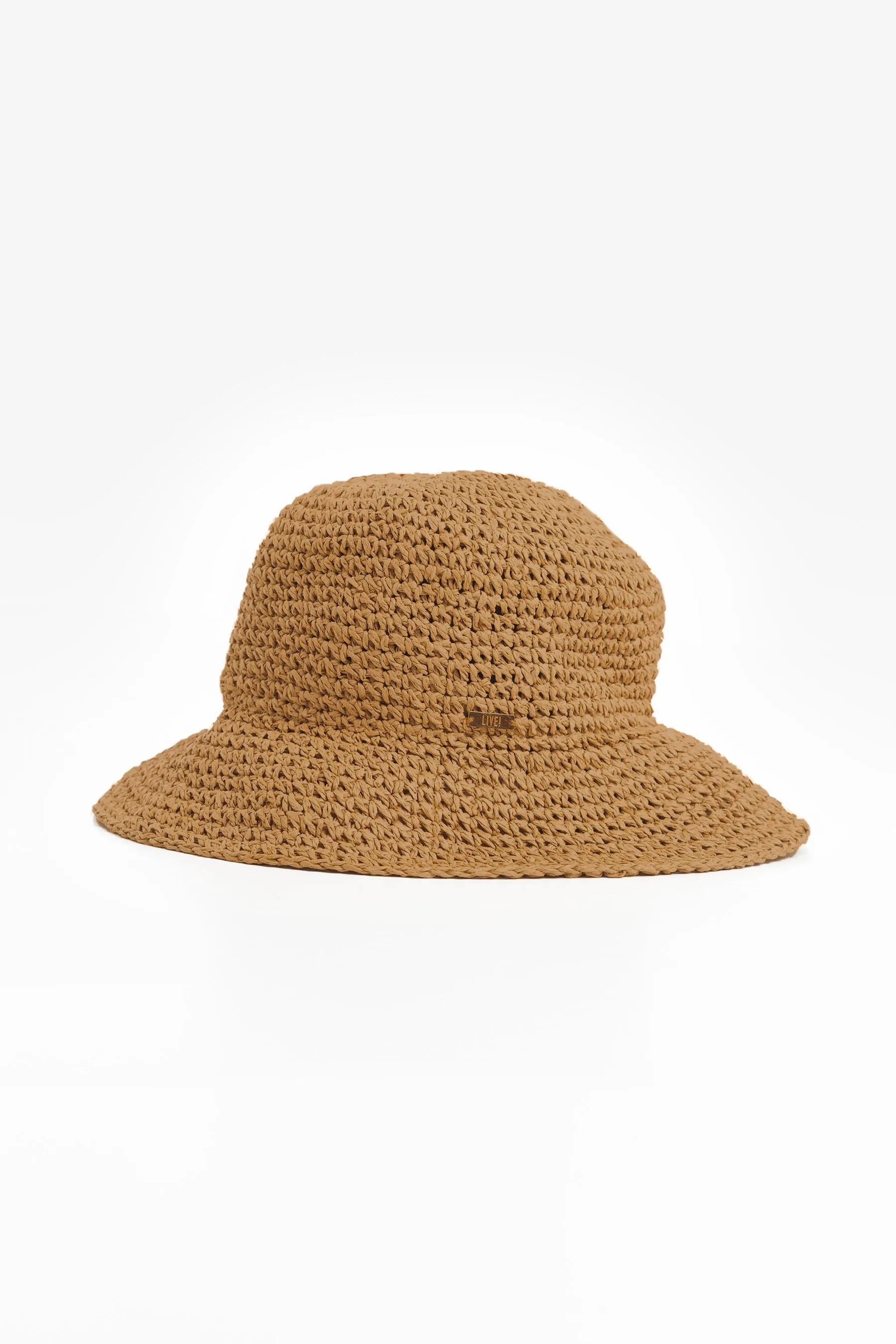 Tropical Straw Bucket Hat