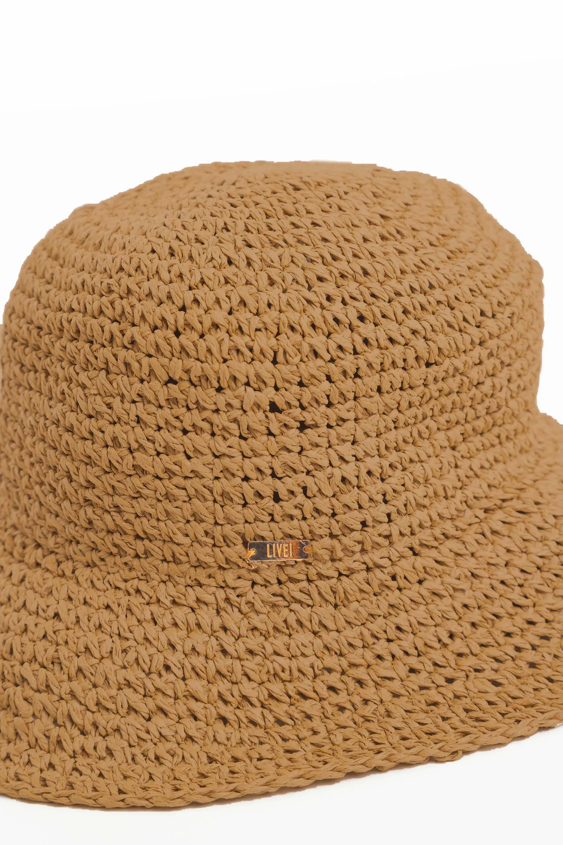 Tropical Straw Bucket Hat