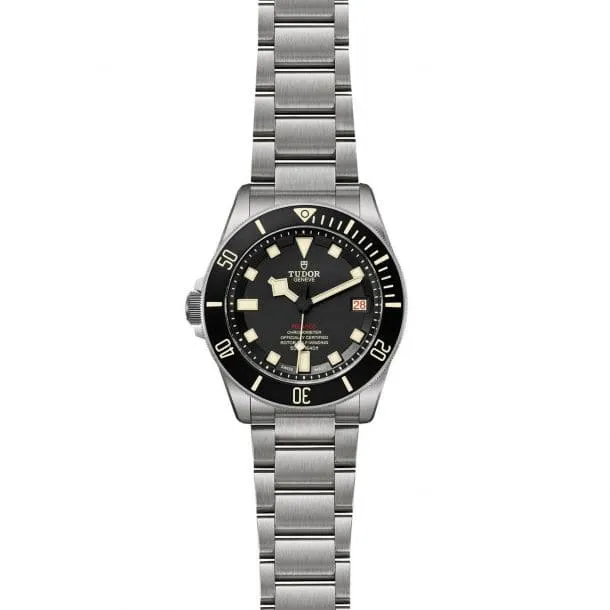 TUDOR Pelagos 42mm Case, Black Dial, Titanium Bracelet (M25610TNL-0001)