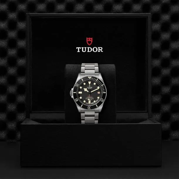 TUDOR Pelagos 42mm Case, Black Dial, Titanium Bracelet (M25610TNL-0001)