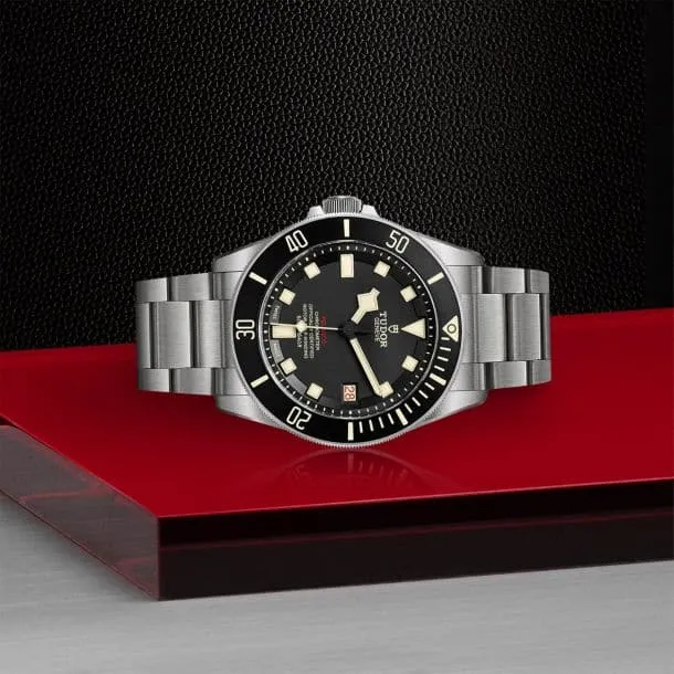 TUDOR Pelagos 42mm Case, Black Dial, Titanium Bracelet (M25610TNL-0001)