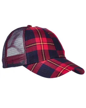 VB101-Adams-RED/ NAVY PLAID