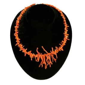 Vintage Branch Coral Necklace
