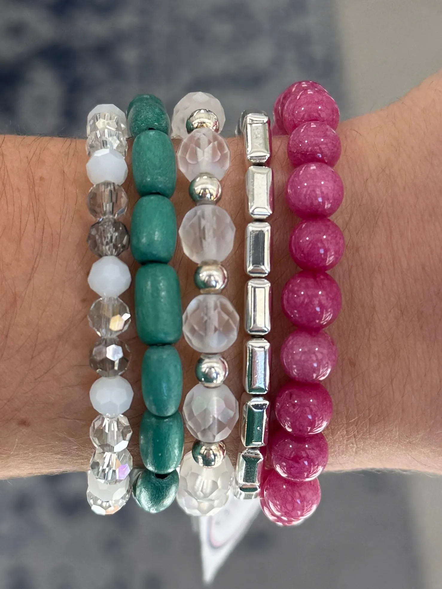 Violet Raspberry Jade 8mm Bracelet