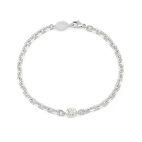 White Topaz Chain Bracelet