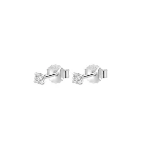 WHITE TOPAZ STUDS
