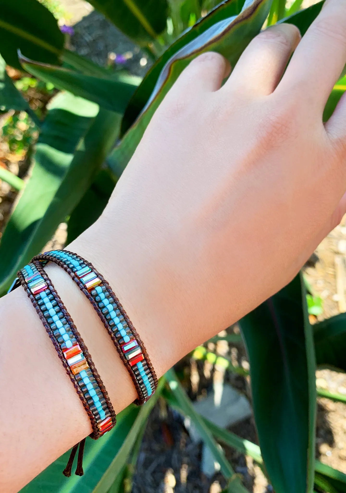 X Katie Soleil Bodhi Double Wrap Beaded Bracelet