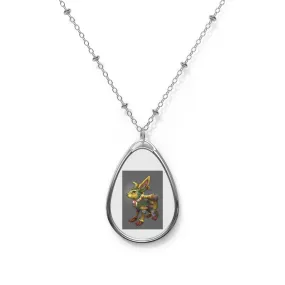 Yellow Amara Oval Necklace