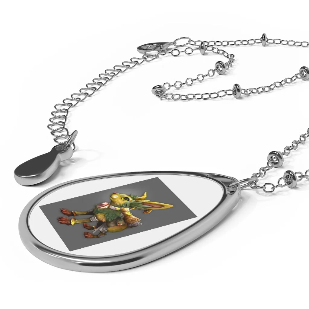 Yellow Amara Oval Necklace