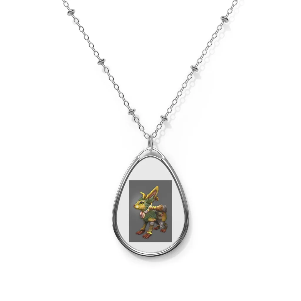 Yellow Amara Oval Necklace