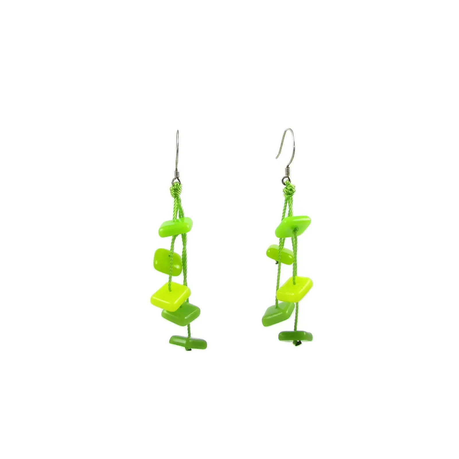 Zen Glass Earrings - Pink